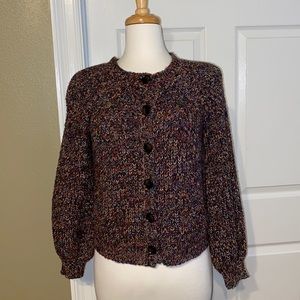 The GREAT. Multicolor cardigan sweater, size 0, GUC